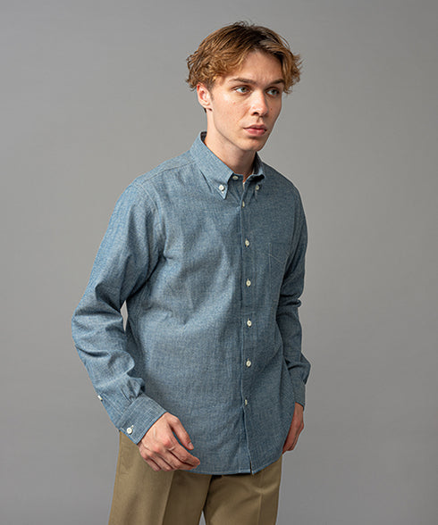 MR.OLIVE / 5oz VINTAGE CHAMBRAY / BUTTON DOWN SHIRT ミスターオリーブ/5oz ヴィンテージシャンブレー / ボタンダウンシャツ